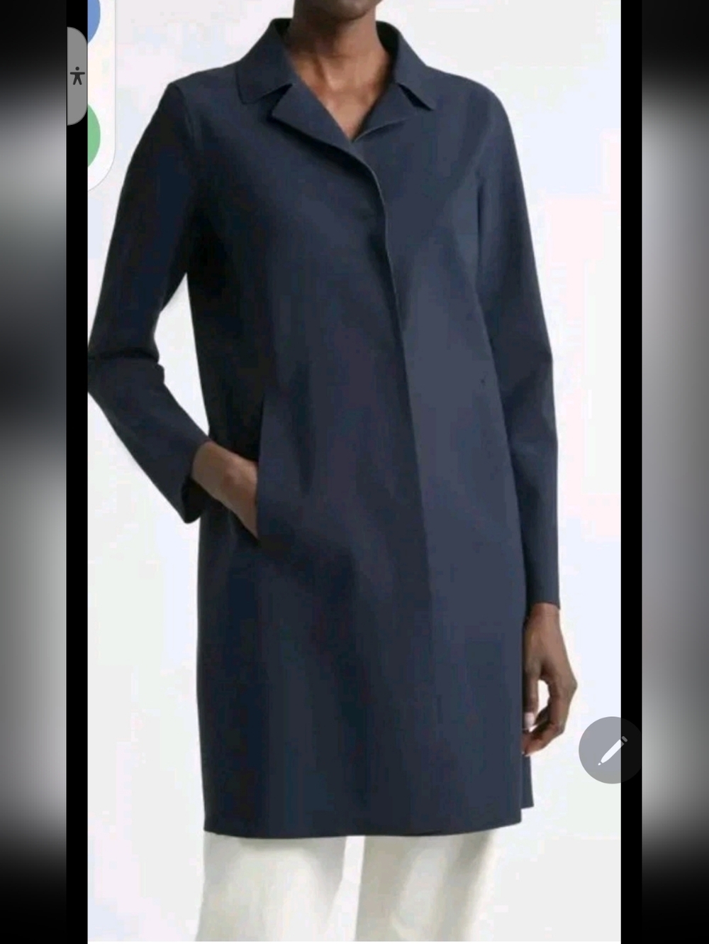 Herno Snap Front Performance Scuba Knit Coat    Size 12 US(48 IT)   1115$